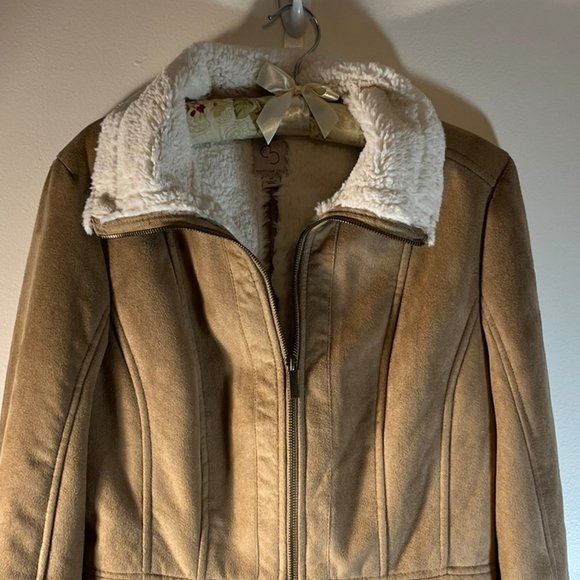 DB Tan Suede Coat - Picture 2 of 6